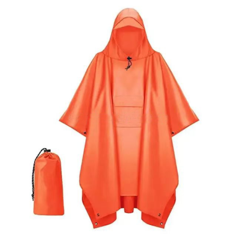 Emergency Poncho Rain - Chubasquero militar 3 en 1 para