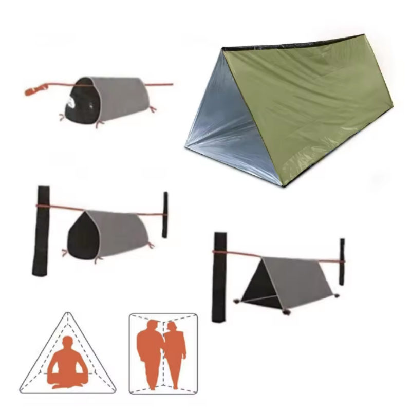 Emergency Mylar Tent - Carpa de Emergencia Tipo Tubo de