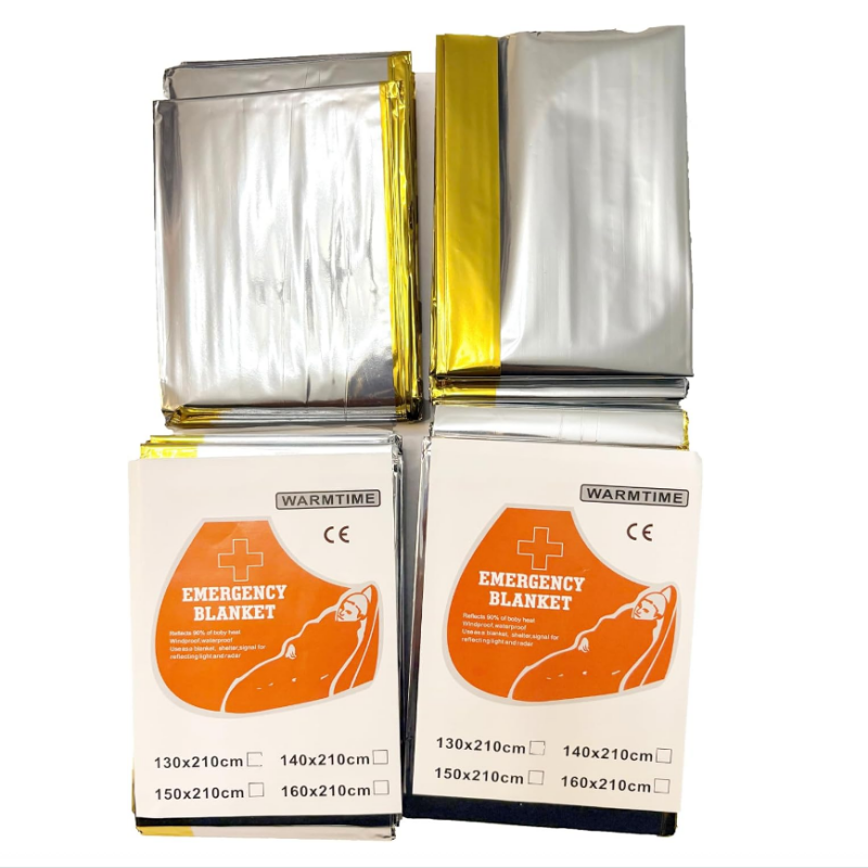 Emergency Mylar Tent - Paquete de 4 mantas térmicas de