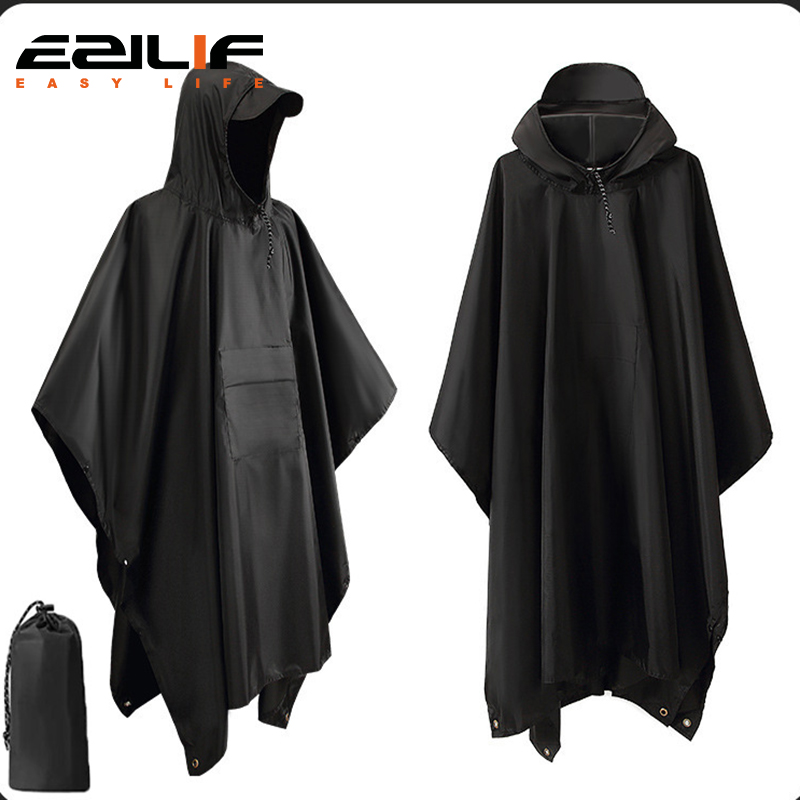 Emergency Poncho Rain - Impermeable militar 3 en 1 para