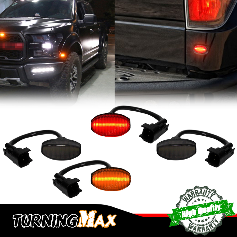 Signal Flare Kit - 4 Uds lente ahumada delantera ámbar