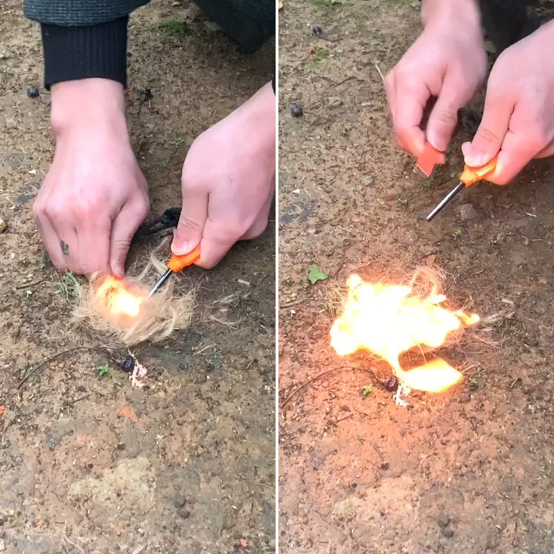 Arrancador de fuego de pederna - Magnesium Fire Starter reseña y precio